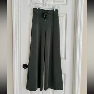 SPANX Green Wide Leg Pants with Drawstring Waist